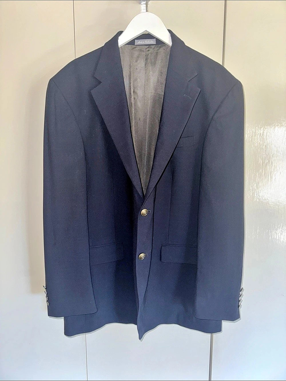 OSCAR DE LA RENTA Wool Blazer in Navy